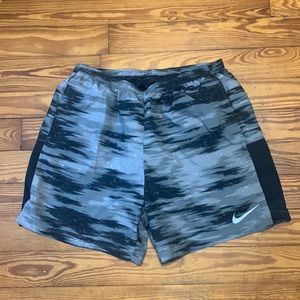 Gray and Black Mens Nike shorts